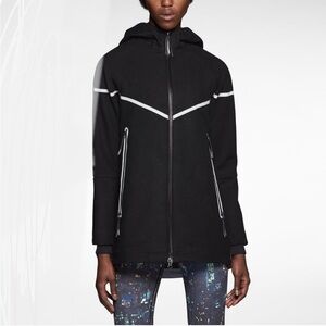 Nike reflective wool coat, black, XS, NWT